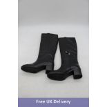 Geox Women's D Giulila Knee High Leather Boots, Black, UK 6.5, No Box