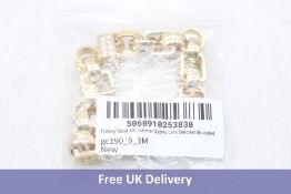 Luxury Gold XXL Gypsy Link Belcher Bracelet, Premium Steel, GC190_9_3M