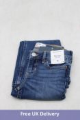 Abercrombie Kids Flare Jean Low Rise, Blue, 7/8 Year Old