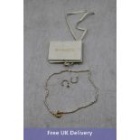 Four Pieces of By Nouck Jewellery to include 1x Small Pearl Hoop Set, 1x Small Pearl Choker, 2x Smal