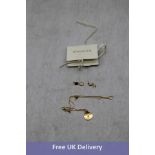 Three Pieces of By Nouck Jewellery to include 1x Northstar Necklace, 1x Moon Stud with Hanging North