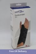 Three DonJoy Comfort-Form Right Handed Wrist Braces, Black, UK L