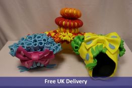 Seven Foam Party/Pantomime Hats, Multi