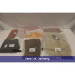 Seven FASHIONNOVA Women's clothing items to include 1x Viper Sequin Micro Mini Skirt, Orange, Medium