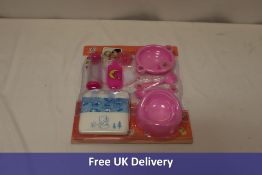 Forty-eight Ram Baby Doll Feeding Sets, 9 Pieces per set