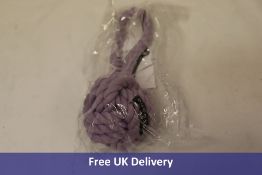 Six Maxbone Large Twisted Rope Dog Toy, Purple