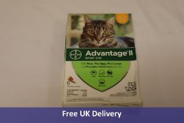 Four Advantage II Flea Prevention and Treatment for Small Cats, 5-9 Pounds, 6 Pack