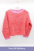 Luisa Cerano, Knitted Jumper, Orange/Pink, 36