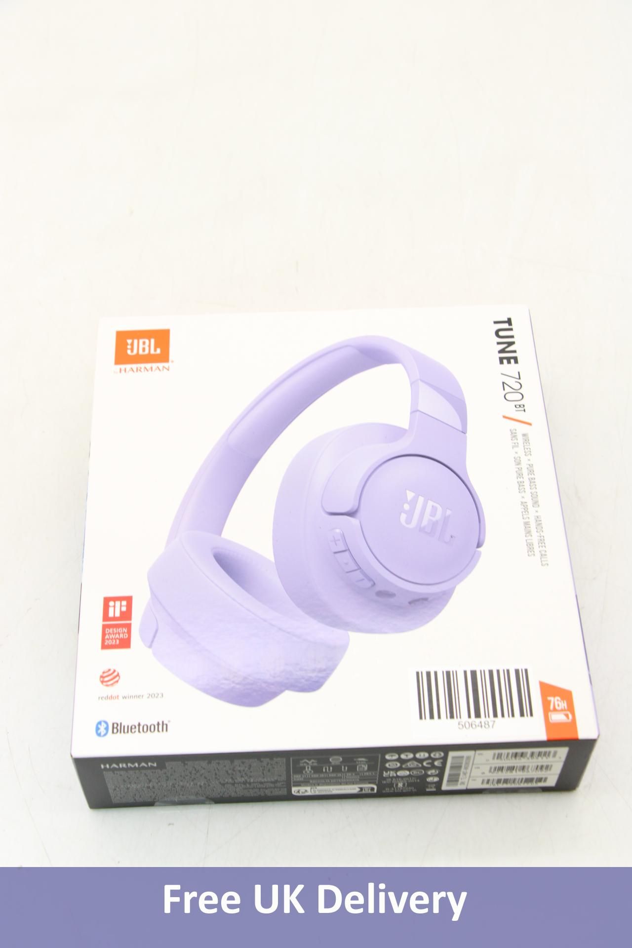 JBL Tune 670NC Adaptive Noise Cancelling Wireless Headphones, Purple