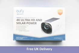 Eufy Solar Power Security S330 4K Camera, White