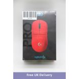 Logitech G Pro X Superlight Wireless Mouse, Red