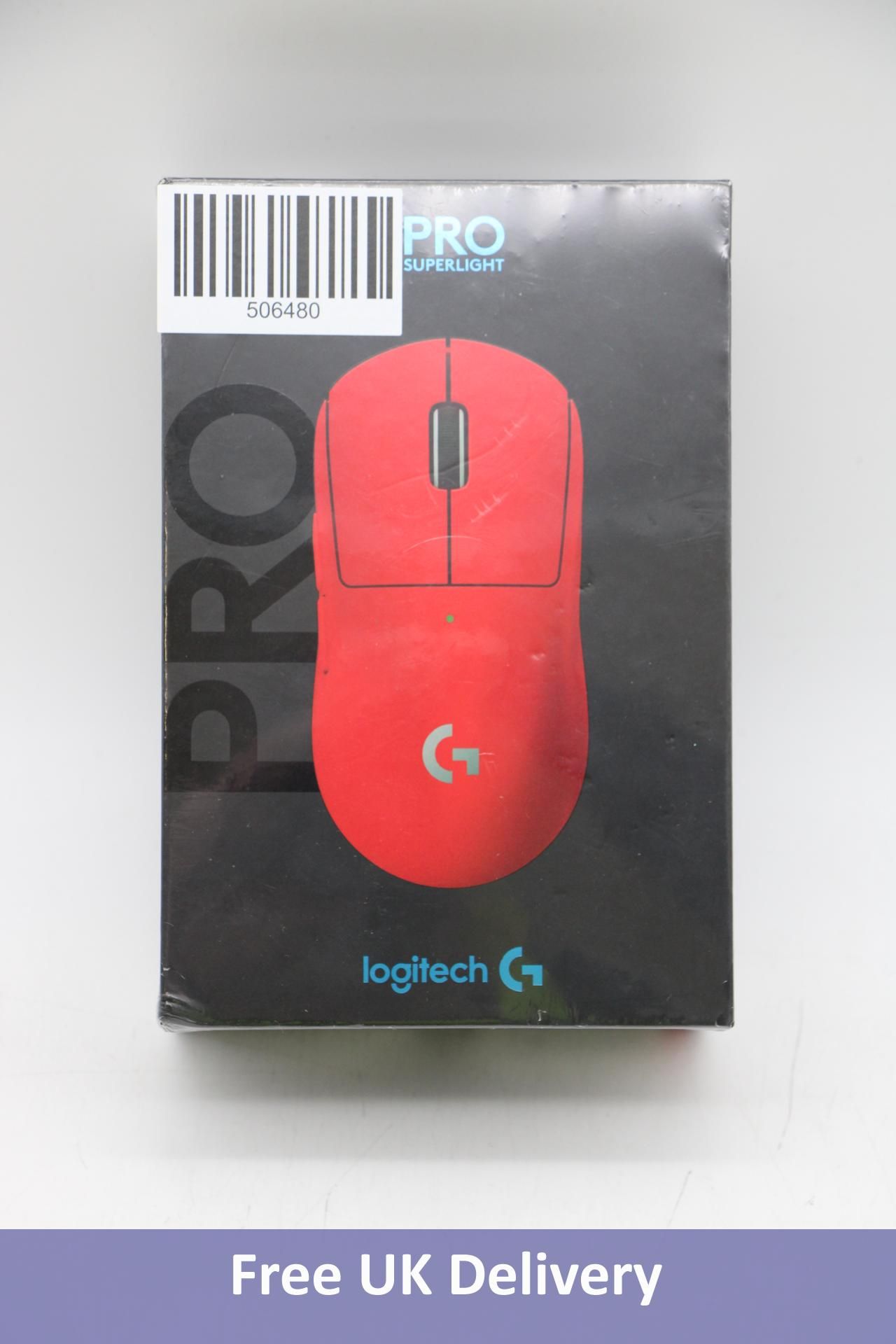 Logitech G Pro X Superlight Wireless Mouse, Red