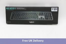 Logtech MX Keys S Wireless Keyboard, Black