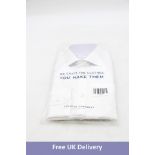 Charles Tyrwhitt Cutaway Non Iron Twill Slim Fit Shirt, White, Size 14.5/32"