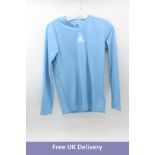 Two Adidas Base Long Sleeve T-Shirts, Blue, UK Size 13-14 Years