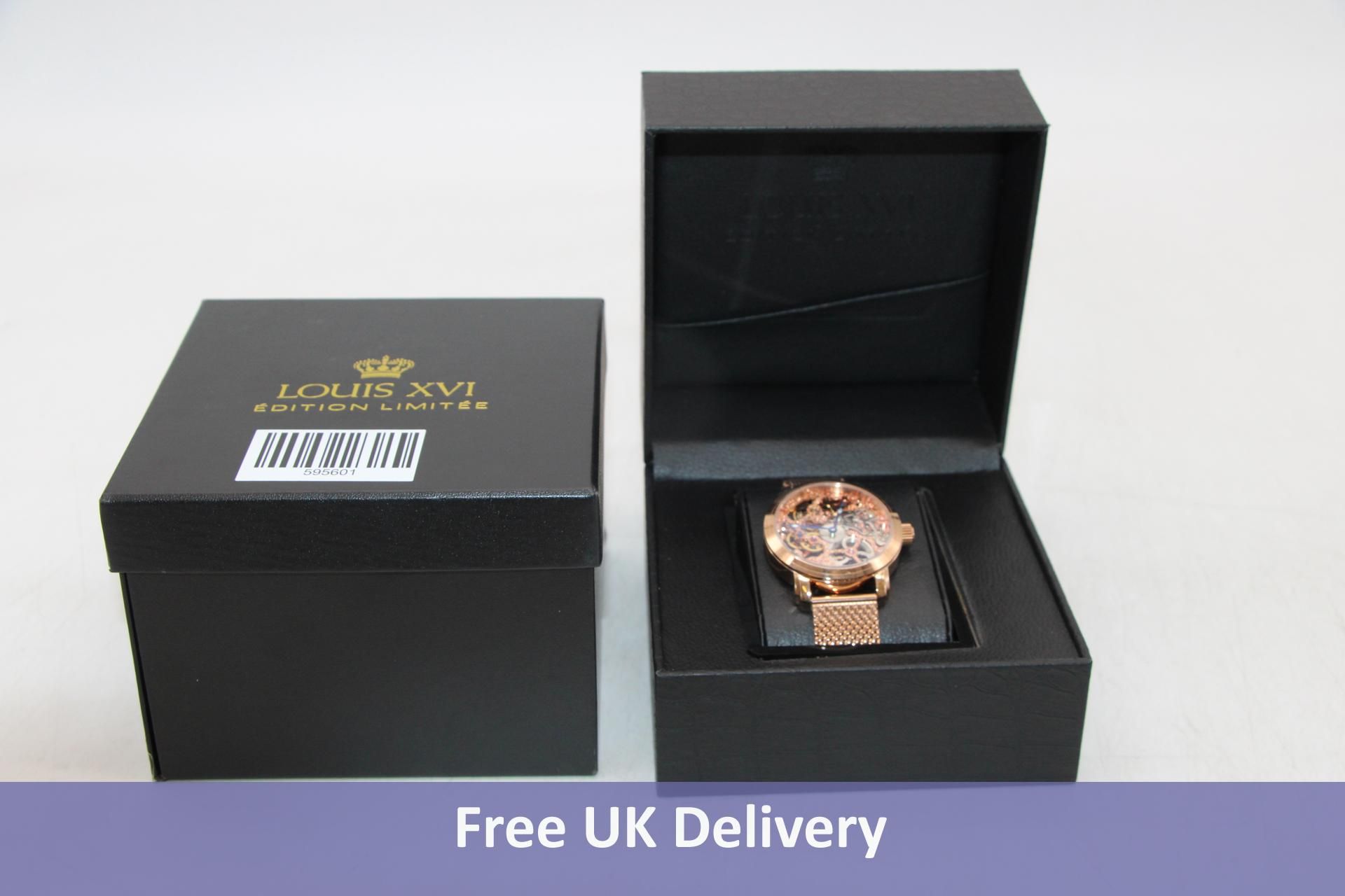 Louis XVI Versailles 385 Limited Edition Watch, Rose Gold, 43mm. Box damaged