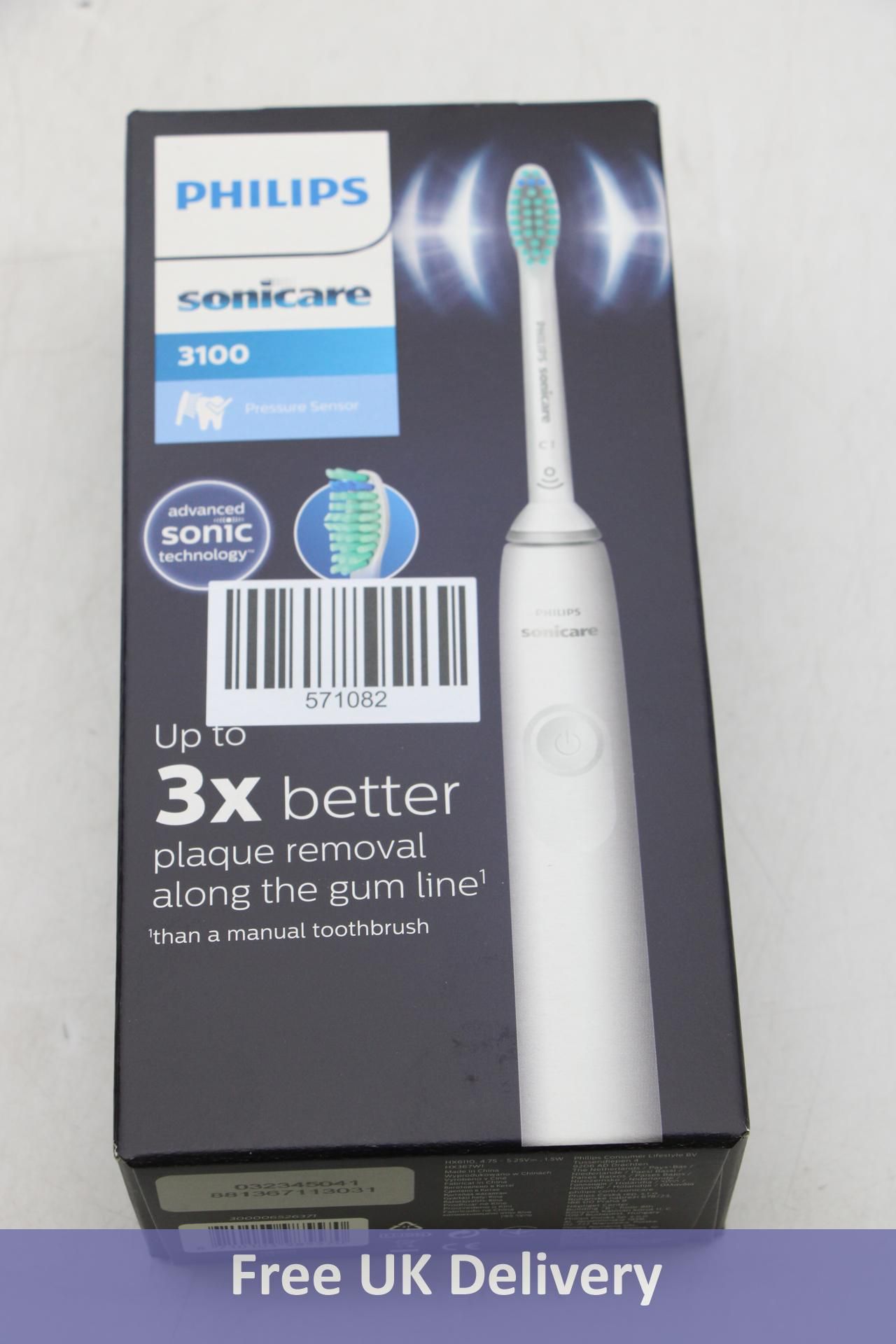 Phillips Sonicare 3100 Rechargeable Sonic Toothbrush, White