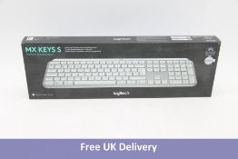 Logitech MX Keys S Keyboard, Bluetooth, English US, Gray