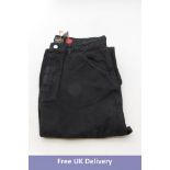 Superdry Vintage Wide Carpenter Pants, Black, Size W30/L32