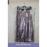 Riani Women'sA Line Sequin Skirt, Purple, Size 36