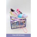 Irregular Choice Women's Believe in Miracles Trainers, Pink/Blue, Size 40