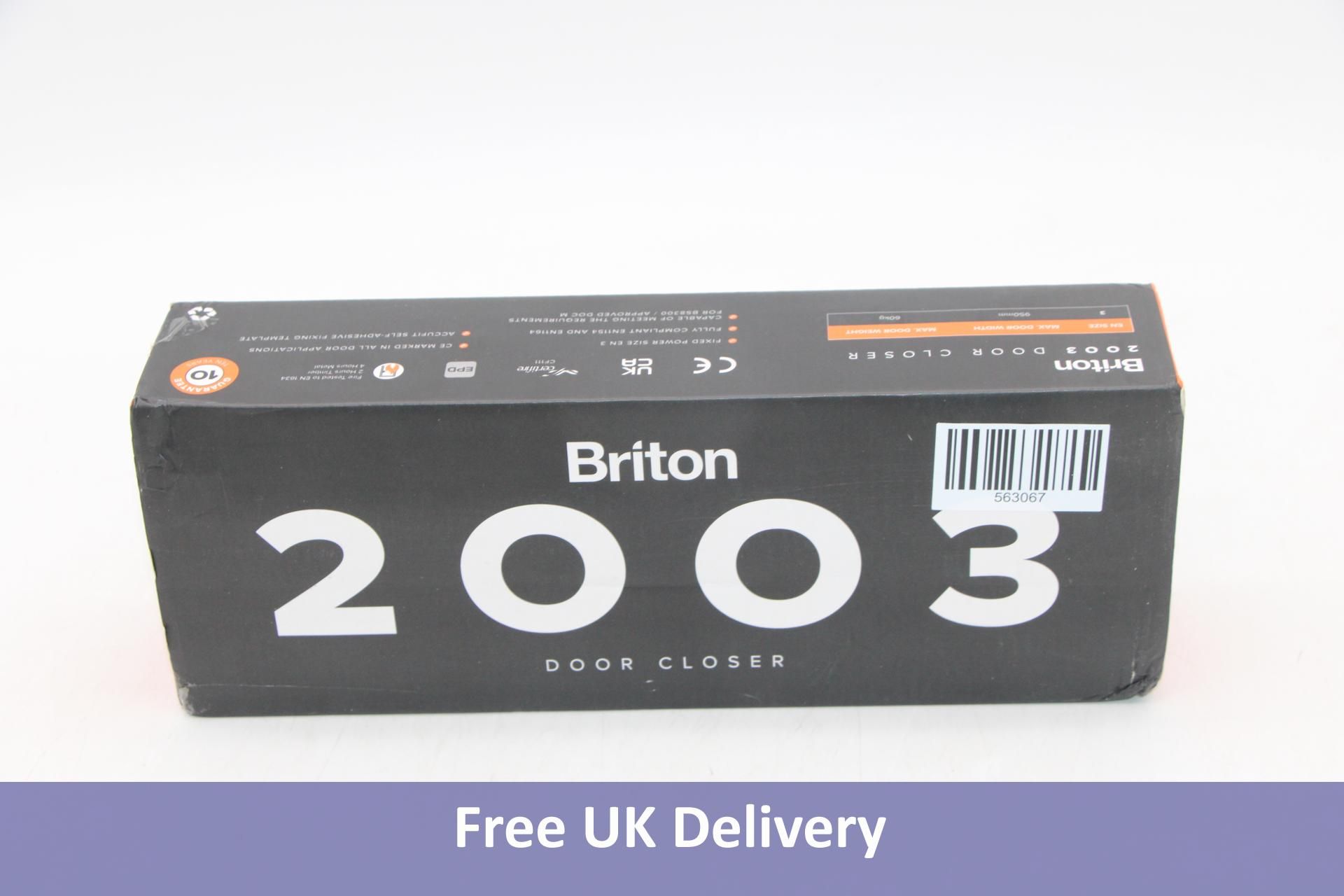 Briton 2003 Door Closer, Regular, Transom & Parallel Fixing