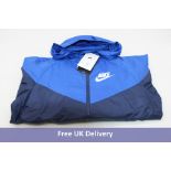 Nike Kids Wind Runner Jacket, Blue, Size L
