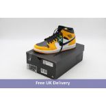 Nike Air Jordan 1 Mid, Taxi Yellow/Black/White, UK 9.5