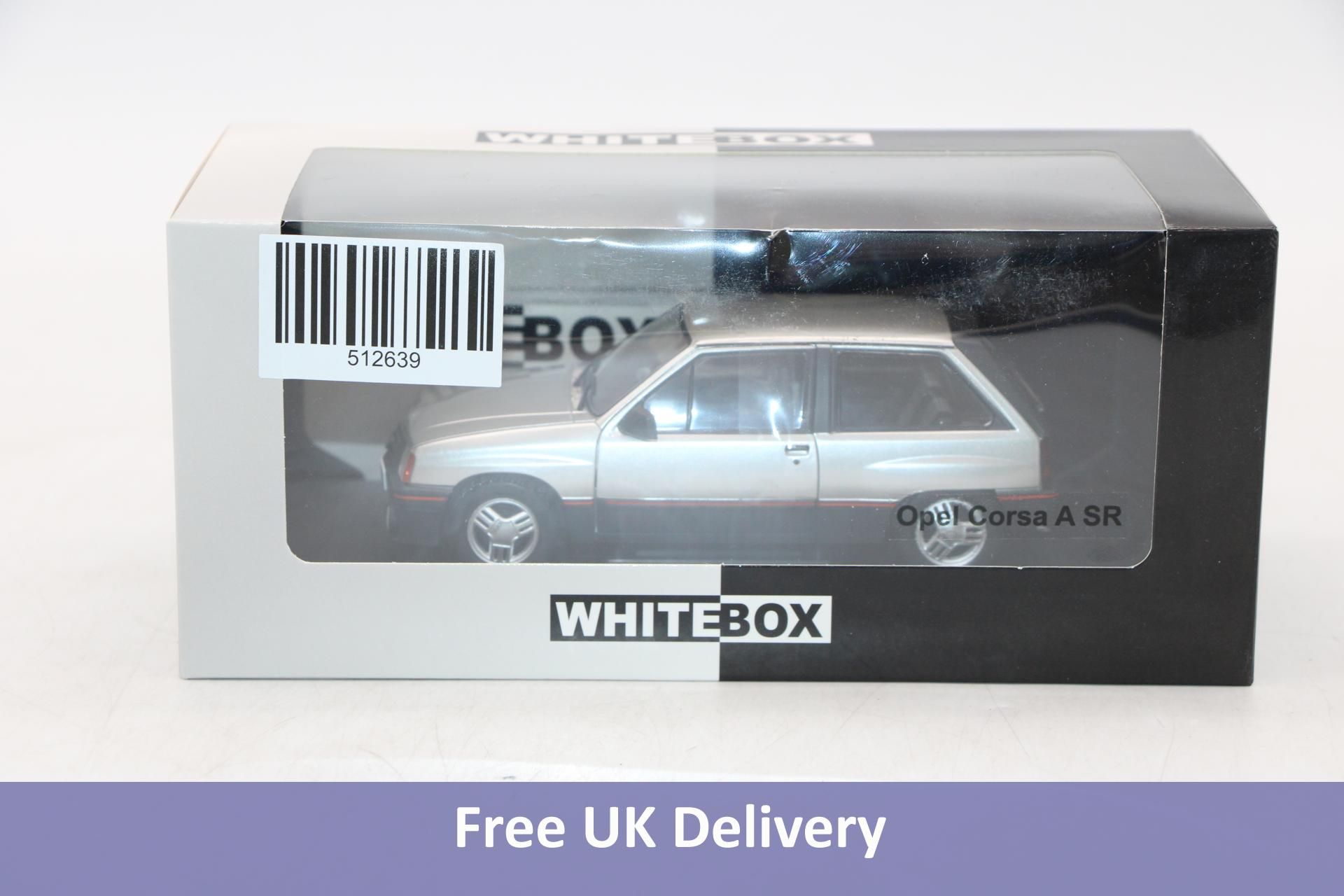 White Box Opel Vauxhall Corsa A SR Silver 1:24 WB124136-O, Silver/Black