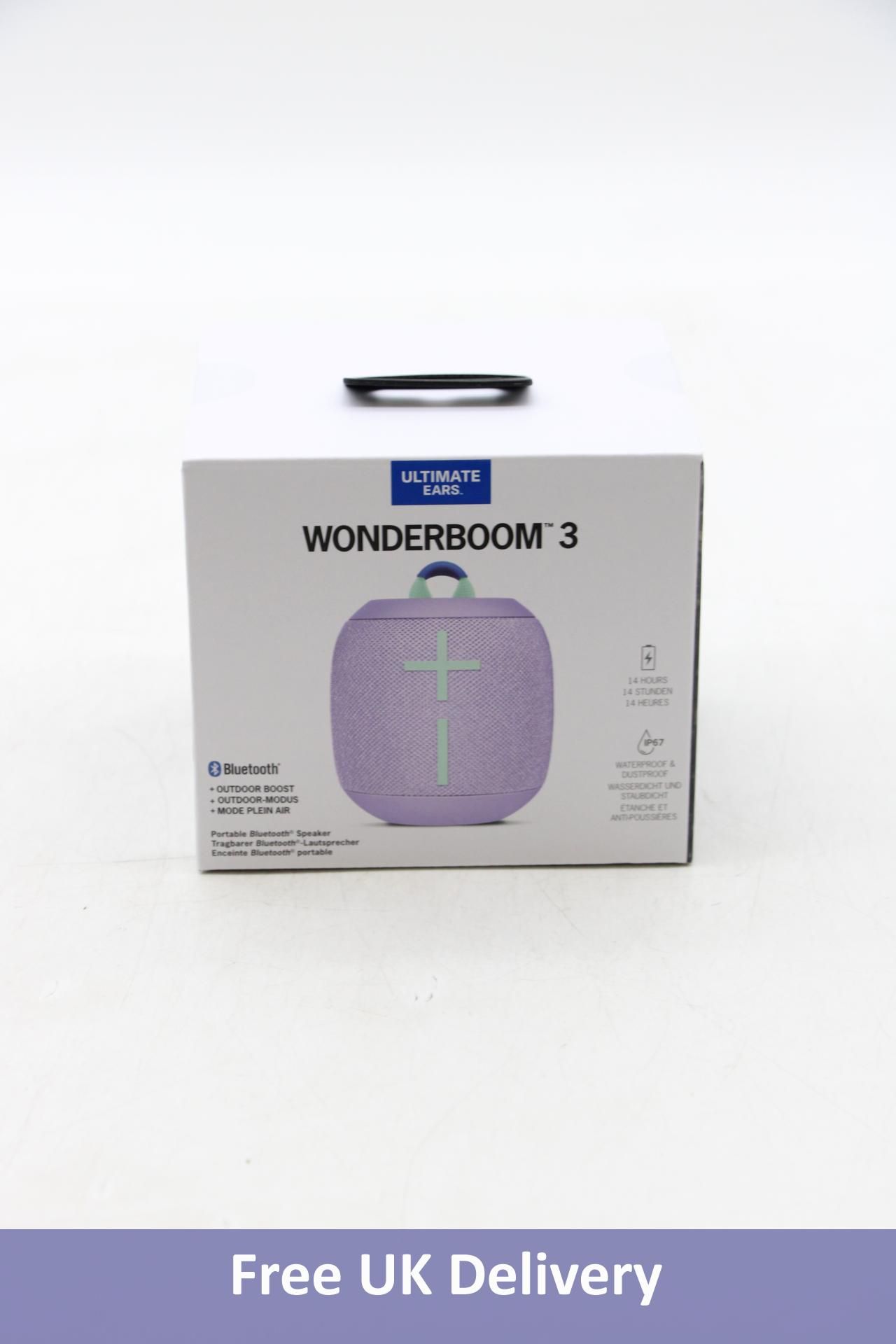 Ultimate Ears Wonderboom 3, Small Portable Wireless Bluetooth Speaker, Lavender