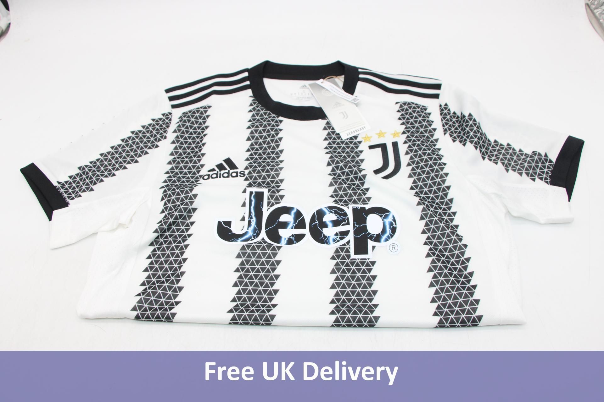Adidas Unisex Juventus 2022/23 Home Jersey, White/Black, UK Size S