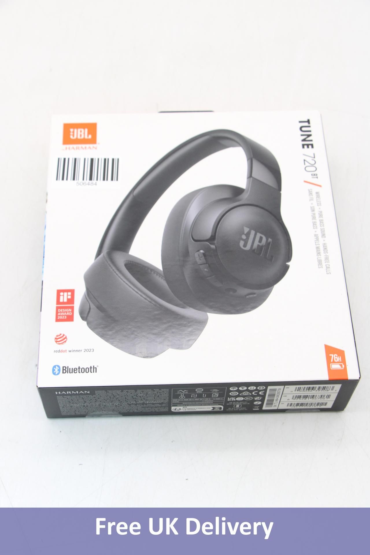 JBL Tune 720BT Wireless Over-Ear Headphones, Black