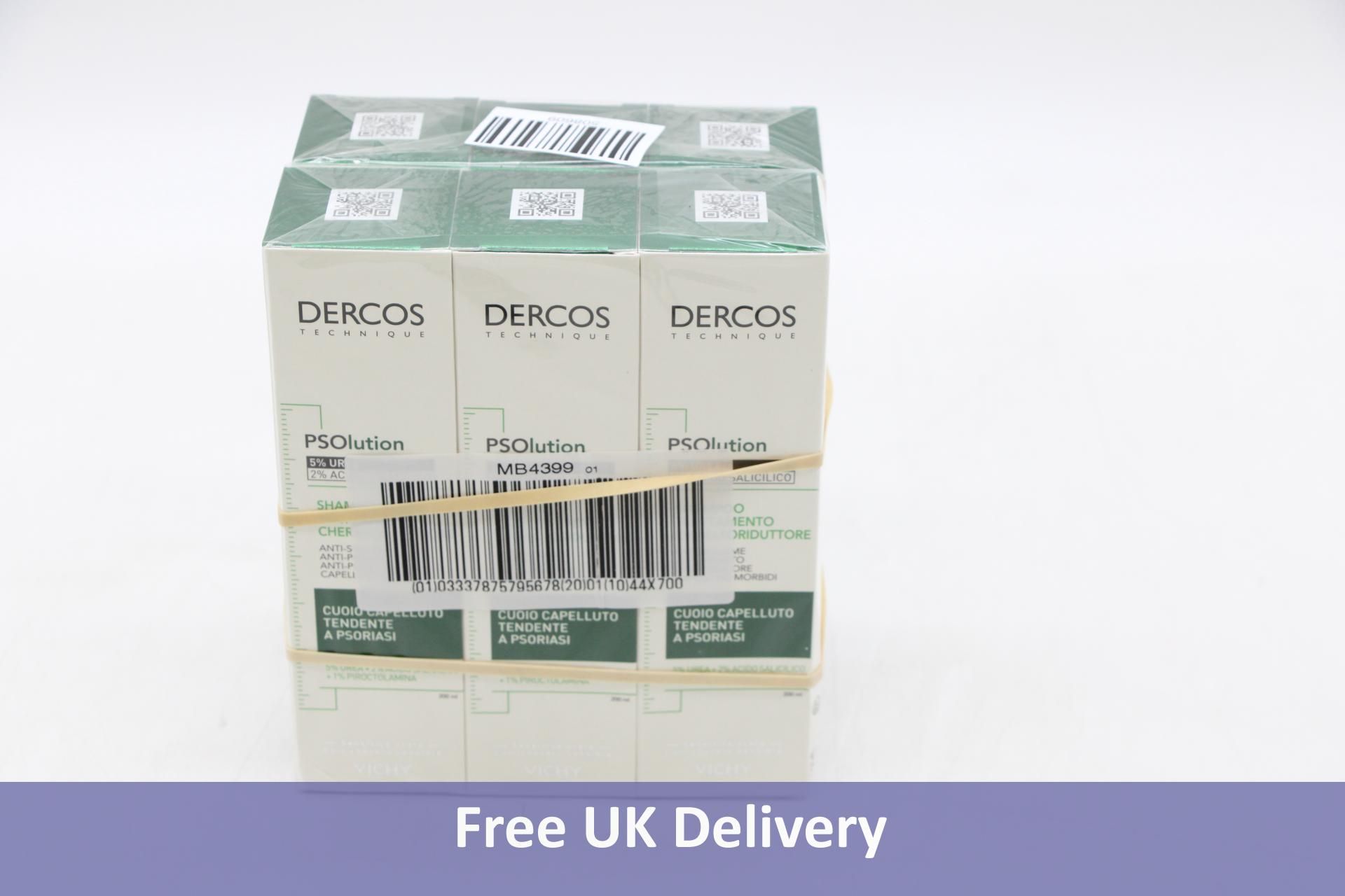 Nine Bottles Vichy Dercos Psolution Shampoo Keratoreducing Treatment, 200ml Per Bottle, Some Boxes D