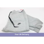 Nike Tech Fleece Slim Fit Sweatpants, Dark Grey Heather, Size L