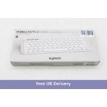 Logitech Pebble Keys 2 K380S Wireless Keyboard, White