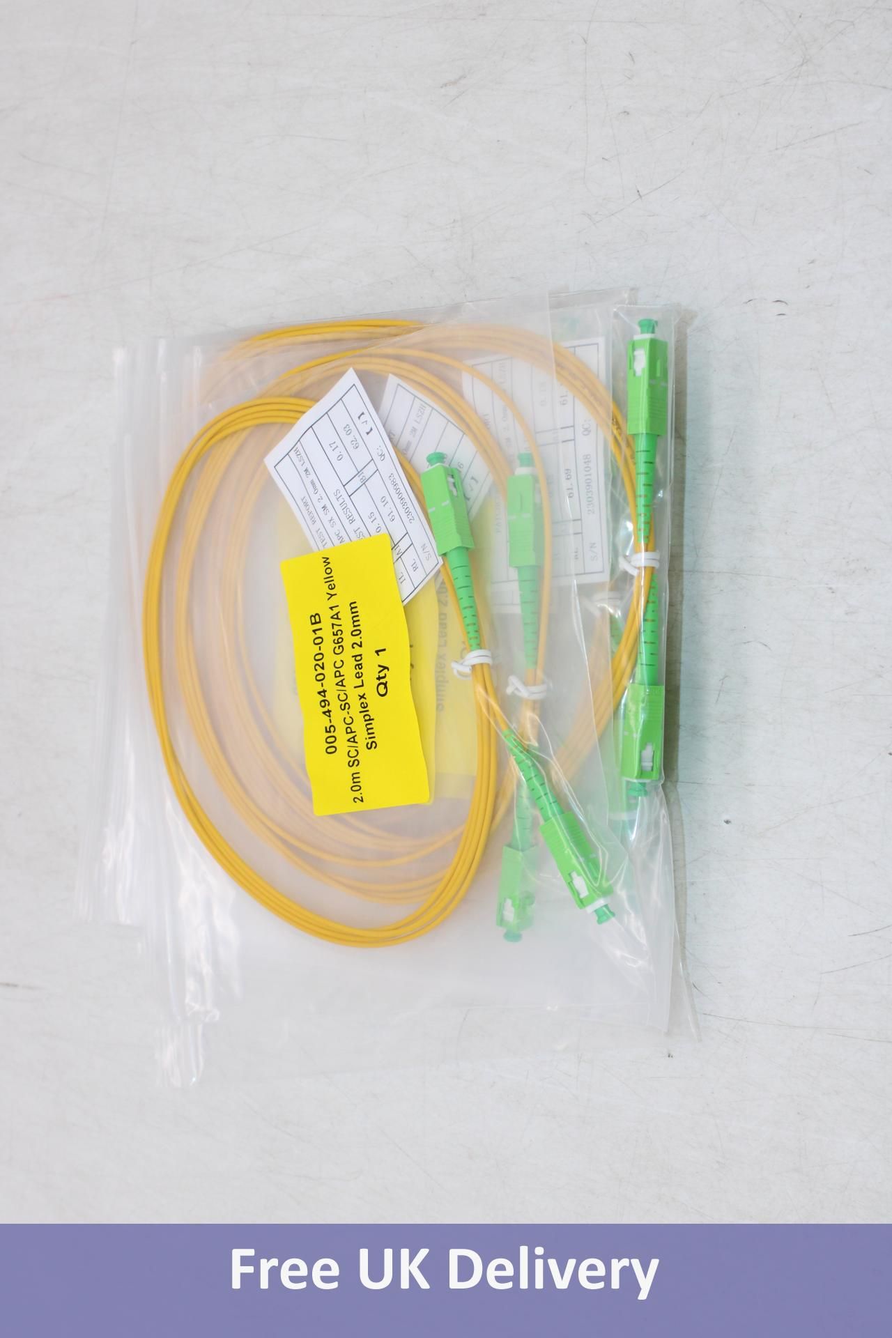 Ten Simplex Lead 2.00MM005-494-020-01B 2.0M SC/APC-SC/APC G657A1 Yellow Simple Yellow/Green