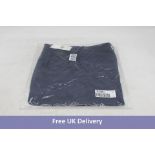 Ralph Lauren Pleated Georgette Shorts, Navy, Size 4