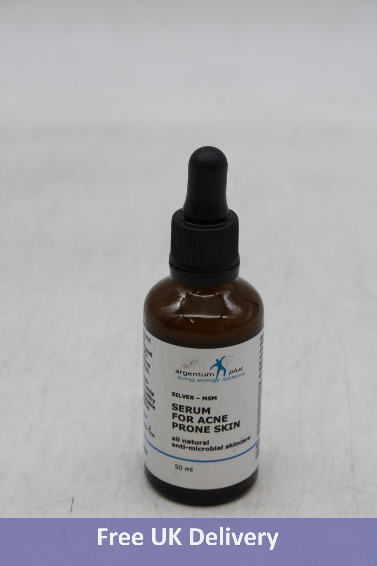 Five Dropper Bottles Argentum Plus Serum For Acne Prone Skin, 50ml Per Bottle, Expiry 12/2025