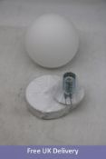 Marchetti Tin Tin AP E14 Wall Lamp with Blown Glass, White