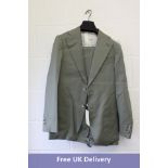 Suitsupply Havana Suit, Mid Green, Size 46/36, P654405. Box damaged