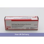 Six Boxes of De Healthcare Self Seal Sterilization Pouches, 89 x 254mm, 200 Per Box, Expiry Date 12/
