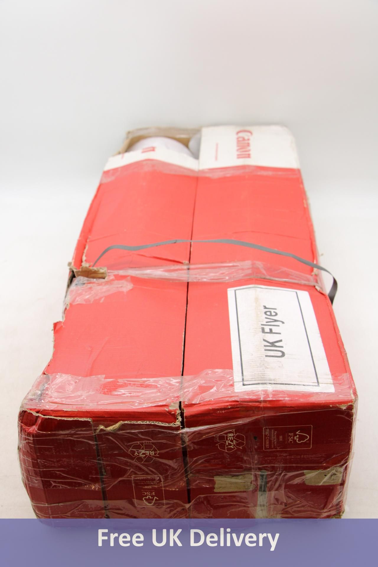 Two Rolls of Canon LMF054 Red Label Paper, 841mm x 175m