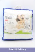 Two Mighty Soft Double Ultra Plush Mattress Toppers, 137 x 190cm