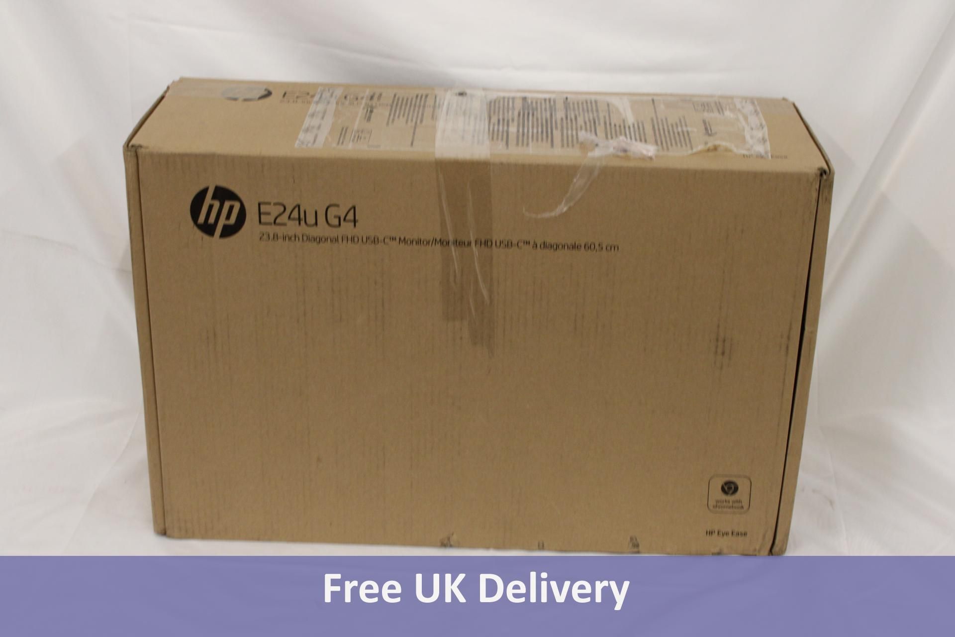 HP E24u G4 24" Full HD USB-C Monitor. Box damaged