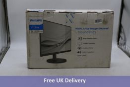 Philips V-Line 24 Inch Monitor with Stand No Power Supply, Box Opened, Untested