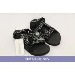 Nine Pairs of Arizona Love Trio Chain Sandals to include 3x Size 5, 4x Size 6, 2x Size 7