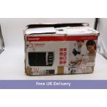 Sharp R360SLM Microwave Oven, Silver, 23L. Box damaged, not checked