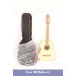 Antonio Pinto Carvalho 1F Spanish Guitar In Soft Case. Box damaged