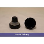 Approximately 280x Vinolok High Top Glass Bottle Stoppers, Black, 21.5mm