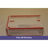 Ten DEHP Powder Free Nitrile Examination Gloves, 200 Pack